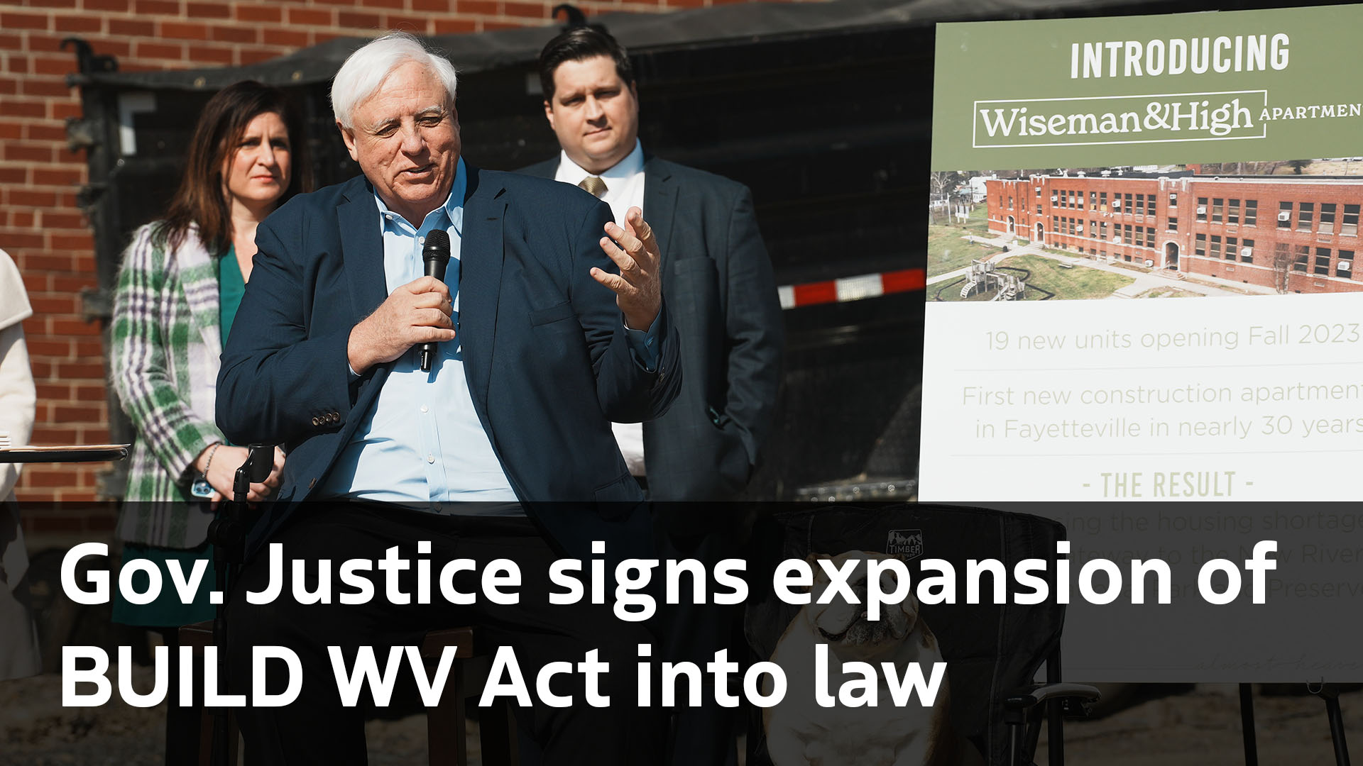 Gov. Justice signs expansion of BUILD WV Act into law